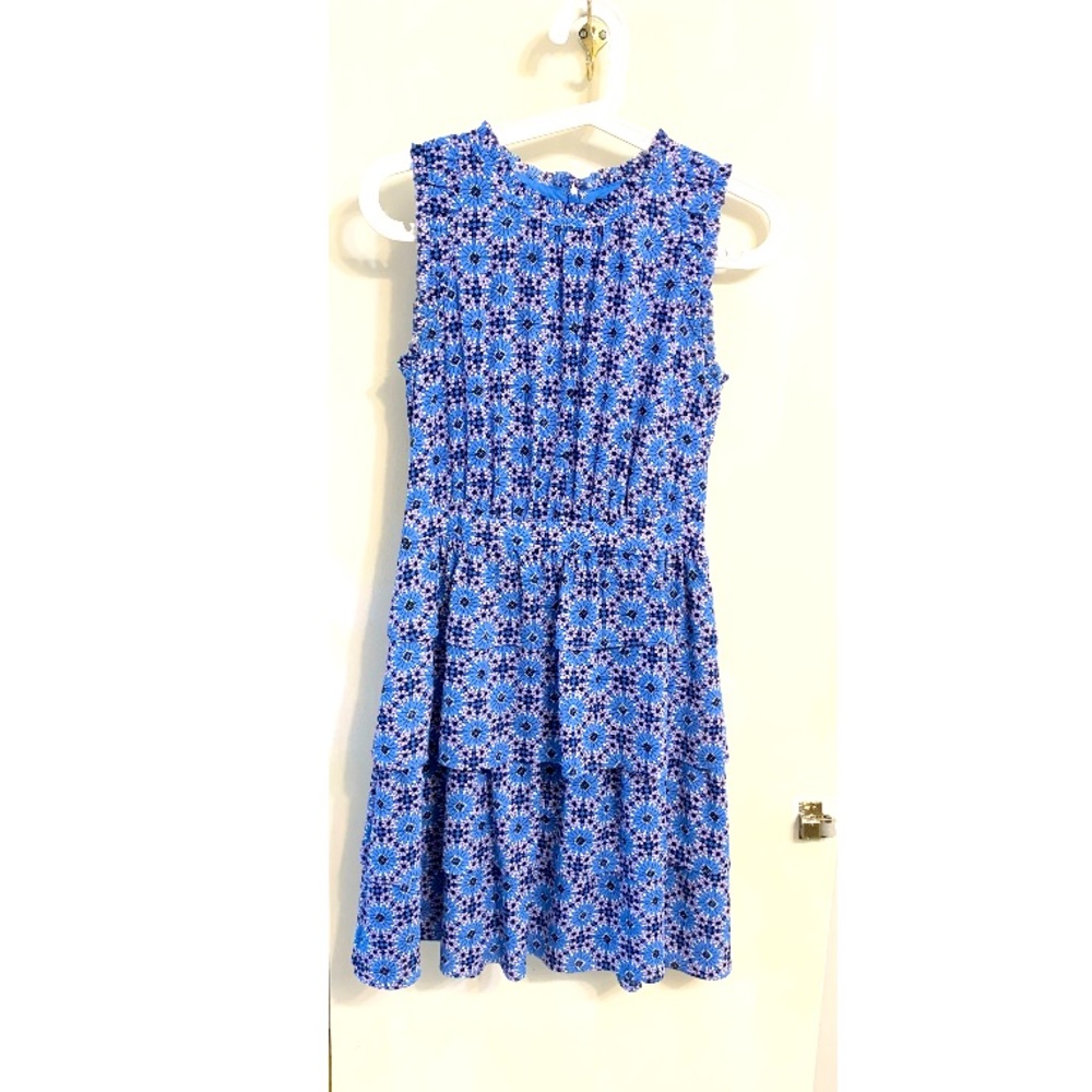 Floral dress shear A-line